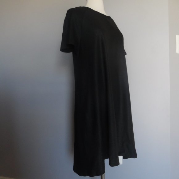 COS Shimmer High Low Raw Edge Jersey‎ Black Casual Cocktail Dress - Picture 5 of 13